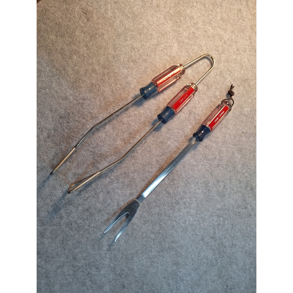 Craftsman Screwdriver Handle Grill Tools Set Of 2 (Tongs & Fork) BBQ Set - Picture 3 of 7